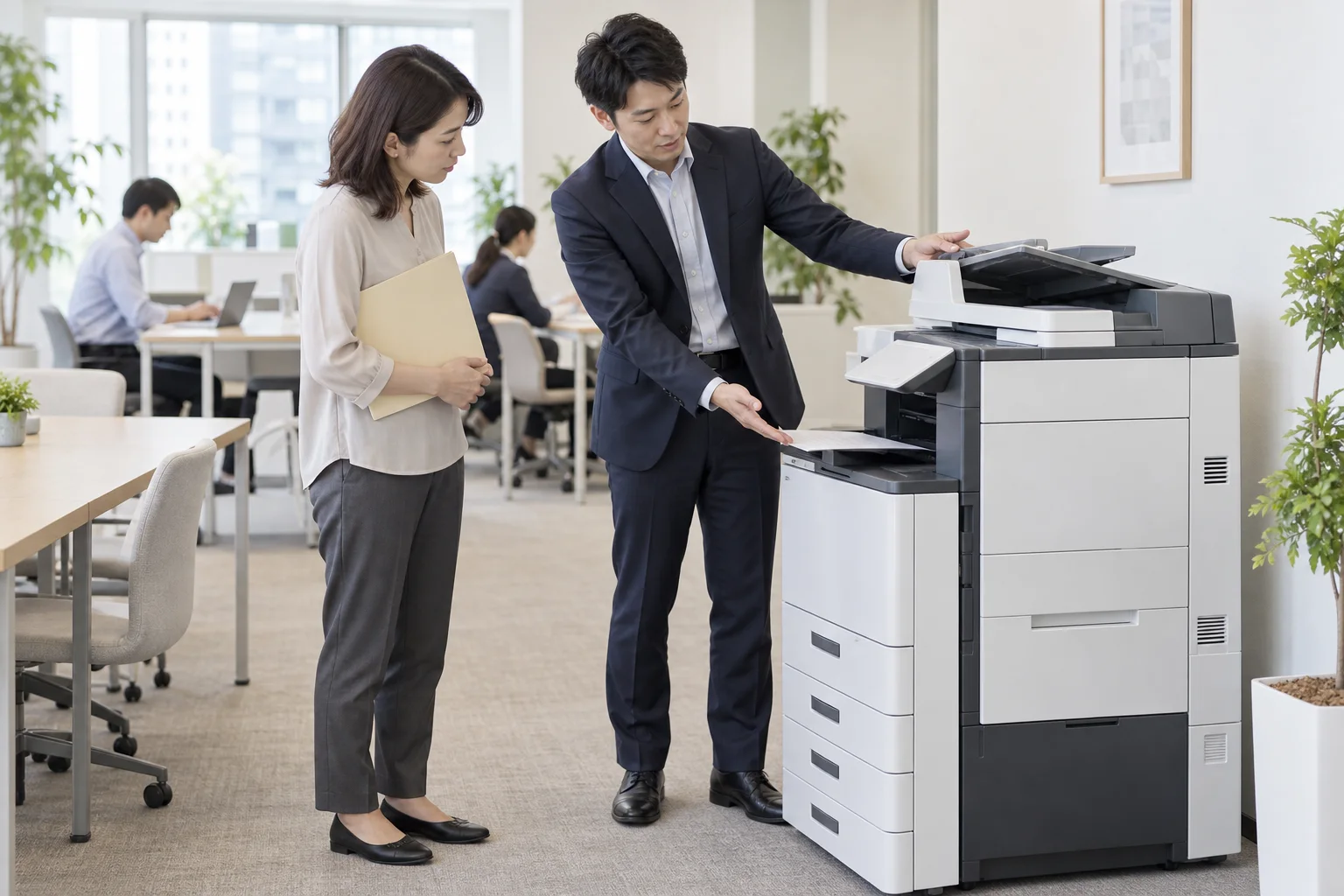 販売会社との機種・仕様選定