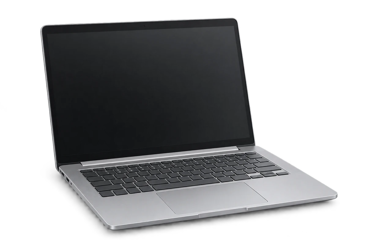 情報の保存場所と管理登録を区別して説明するノートPC